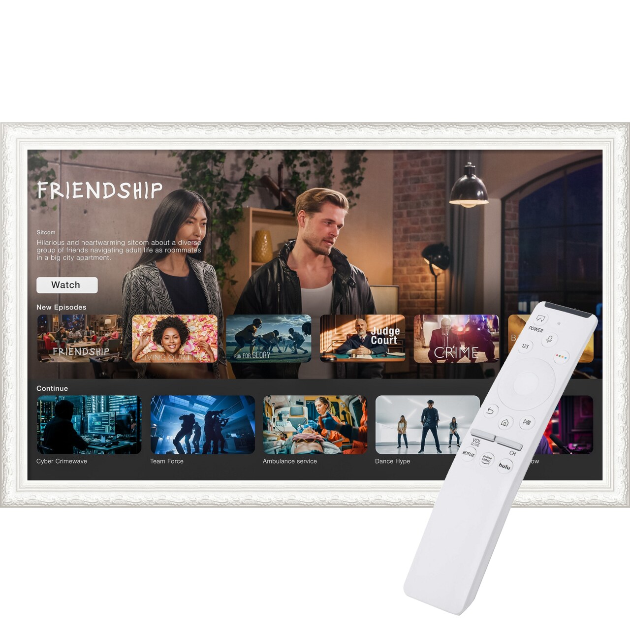 The Samsung Frame TV 65 inch TV Frame, Ornate Frame TV (Fits 2021-2025 Models)